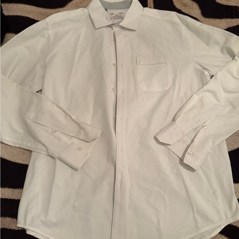 Under Armour Men's Crisp White Dress Shirt